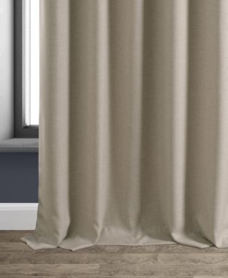 Faux Linen Hotel Blackout Curtain