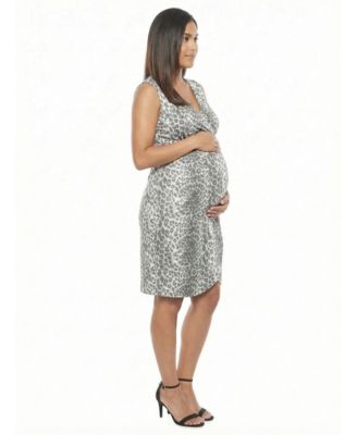 Women's and Plus Size Maternity V-Neck Wrap Dress