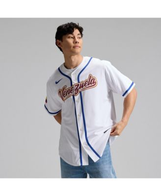 Men's White Venezuela Baseball 2026 World Baseball Classic Stadium Jersey