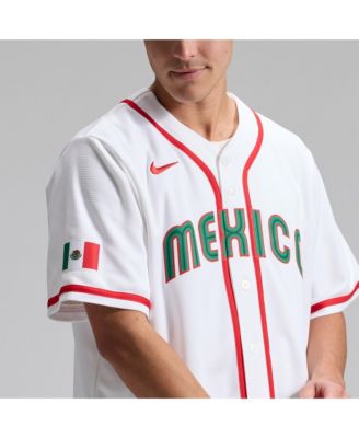 Men's White Mexico Baseball 2026 World Baseball Classic Stadium Jersey