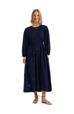 Women's Sienna Linen-Blend Broderie Dress