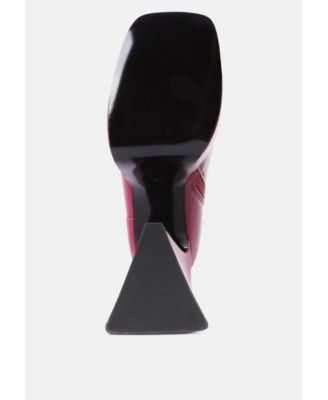 Womens Hot Cocoa High Platform Ankle Boots