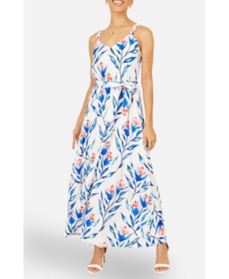 Women's Floral Print Maxi Sun Dress