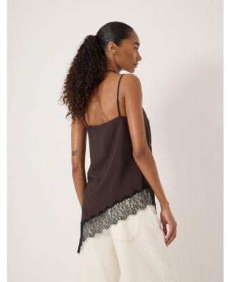 Women's Marnie Asymmetric Lace Trim Cami Top