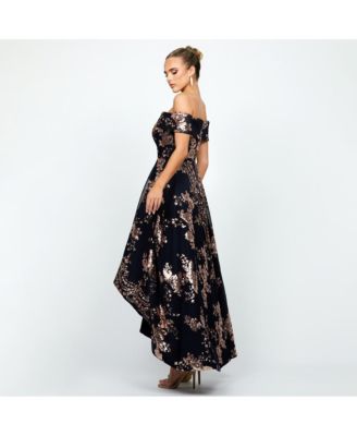 Women's Jessie Off Shoulder Mesh Ball Gown