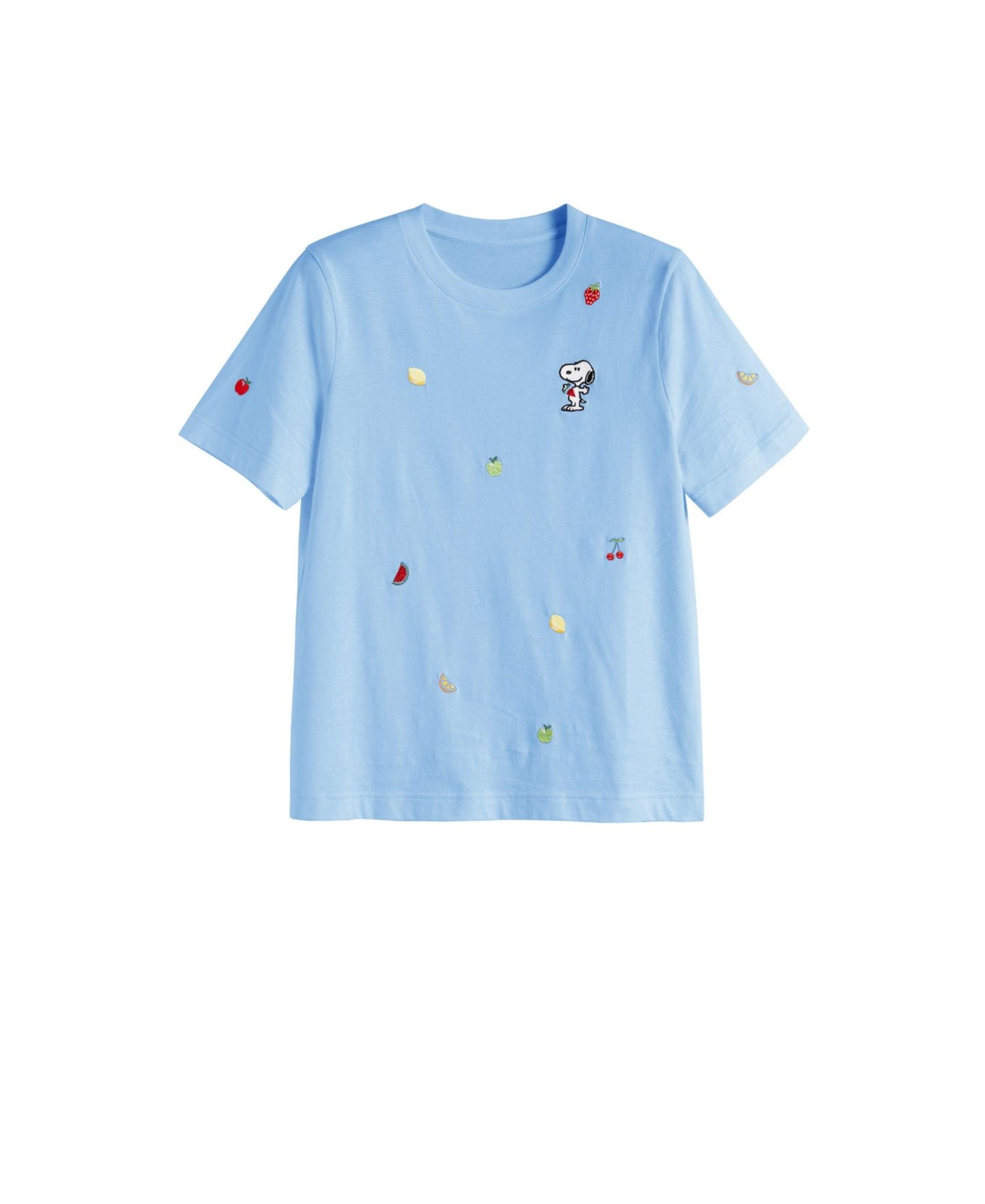 Женская футболка Chinti & Parker Cotton Snoopy Fruit, цвет: Светлый синий — фото 5