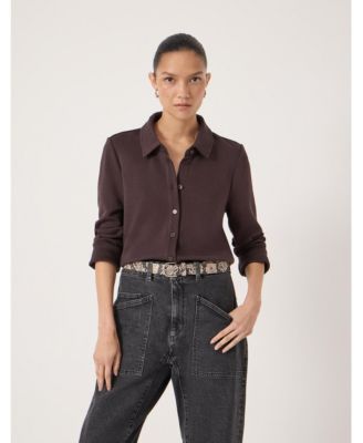 Women's Button A-Line Polo Top