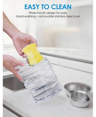 Easy Clean Wide-Mouth Dog Water Dispenser with Removable Bowl