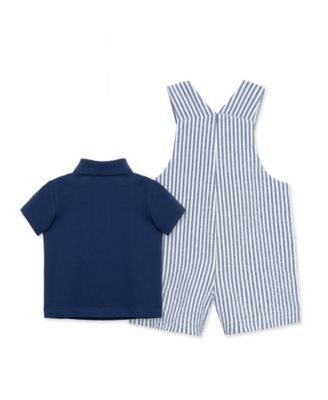 Baby Boys' Lobster Printed Shortall and Polo Shirt, 2-Piece Set