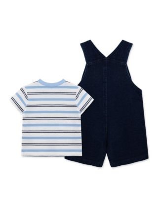 Baby Boys' Nautical Theme Shortall and Striped T-Shirt, 2-Piece Set