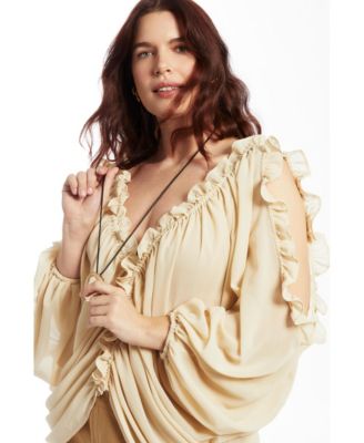 Women's June + Vie Draped Off-The-Shoulder Blouse