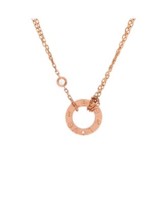2 Diamonds Love Pendant Necklace