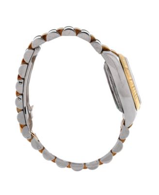 Oyster Perpetual Datejust Automatic Watch in Stainless Steel and Gold with Diamond Markers 26mm