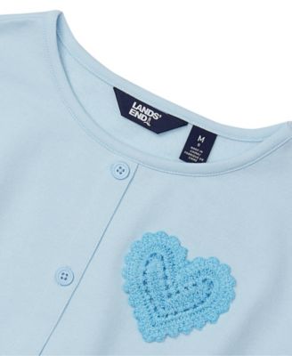 Girls Slouchy Button Front Terry Knit Top