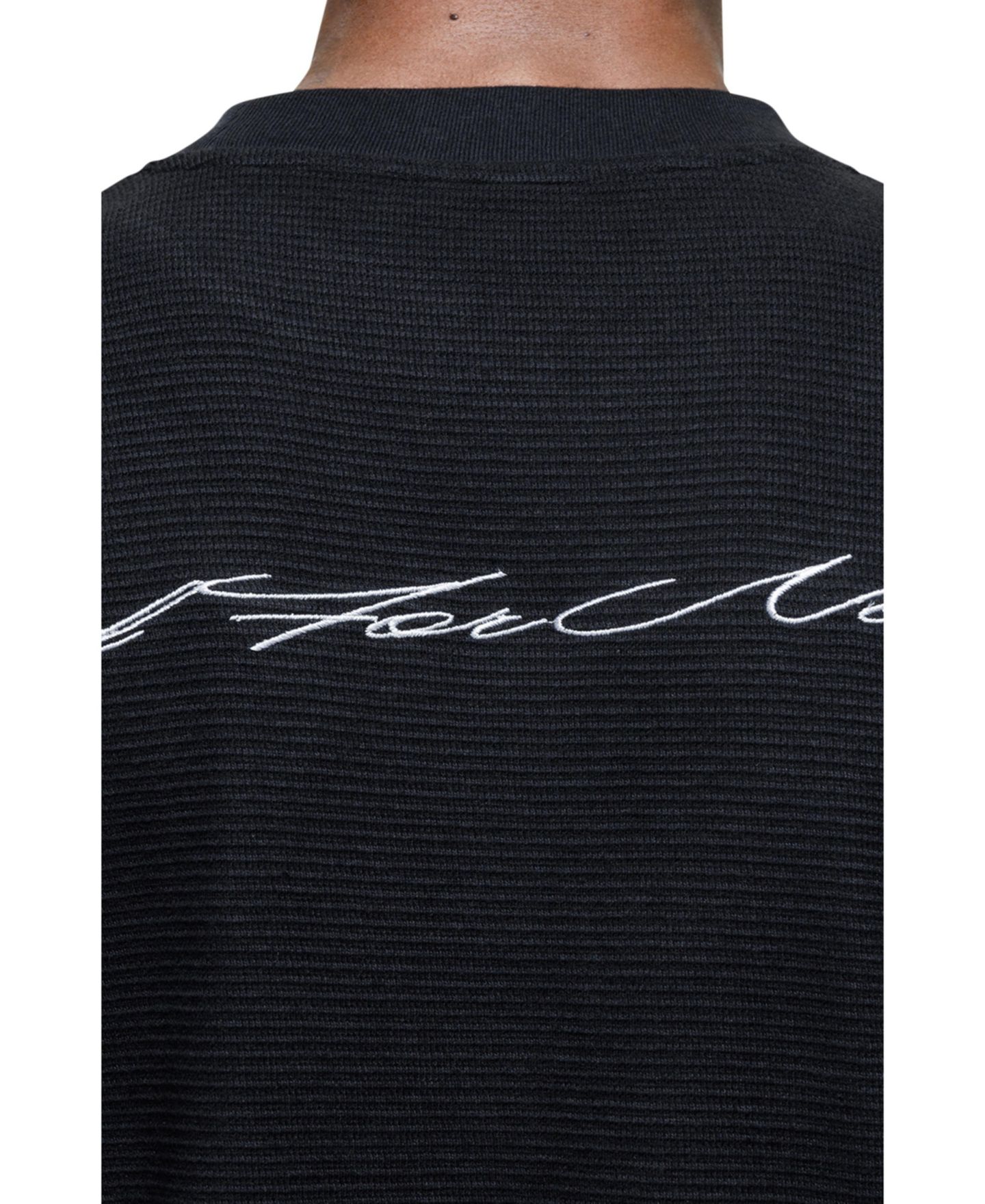 Мужская футболка Good For Nothing Scribble Long-Sleeve Waffle, цвет: Чёрный — фото 4