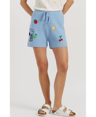 Women's Cotton Snoopy Crochet Shorts