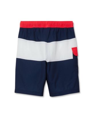 Toddler Chlorine Resistant Colorblock Hydroliner Board Swim Trunks