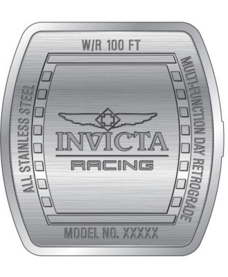 Men's 49220 Invicta Racing Quartz VD86 Plastic, Skeleton, Metal Dial Watch