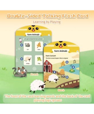 Interactive Learning Tablet – Screen-Free Educational Toy with Talking Flash Cards