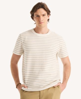 Men's Short-Sleeve Seersucker Striped T-Shirt