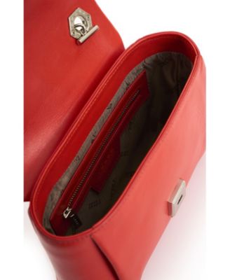  Women'sLeather Crossbody Bag with Chain