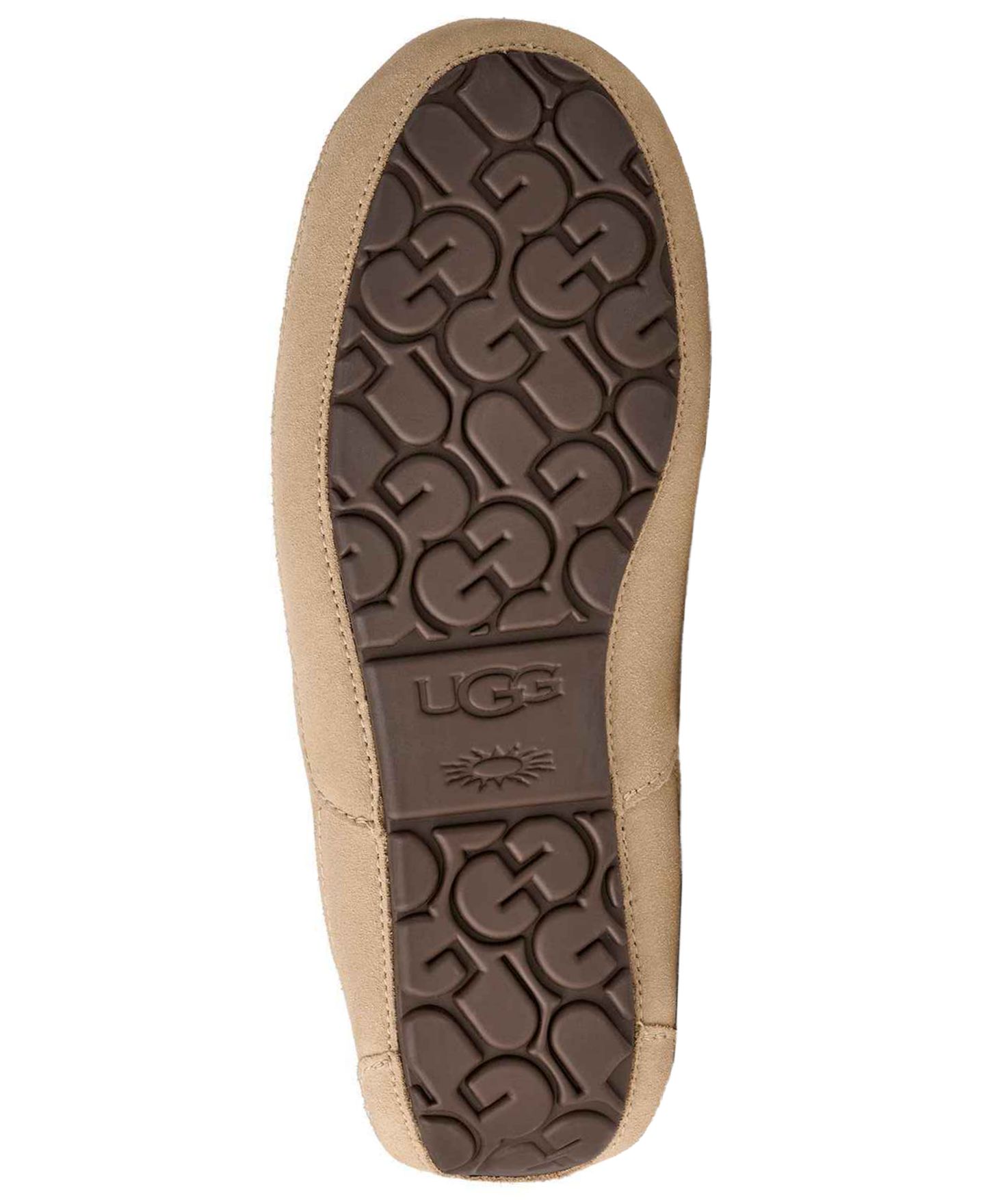 Мужские тапочки UGG® Ascot Moccasin Slippers, цвет: Бежевый — фото 4