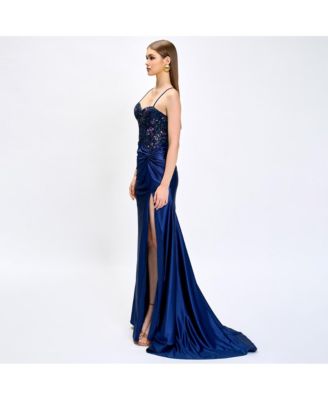 Women's Beaded Sequin Gown
