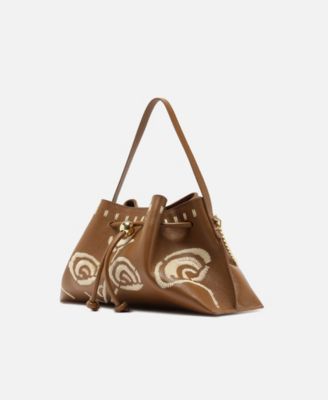 Alba Small Snap Button Shoulder Bag