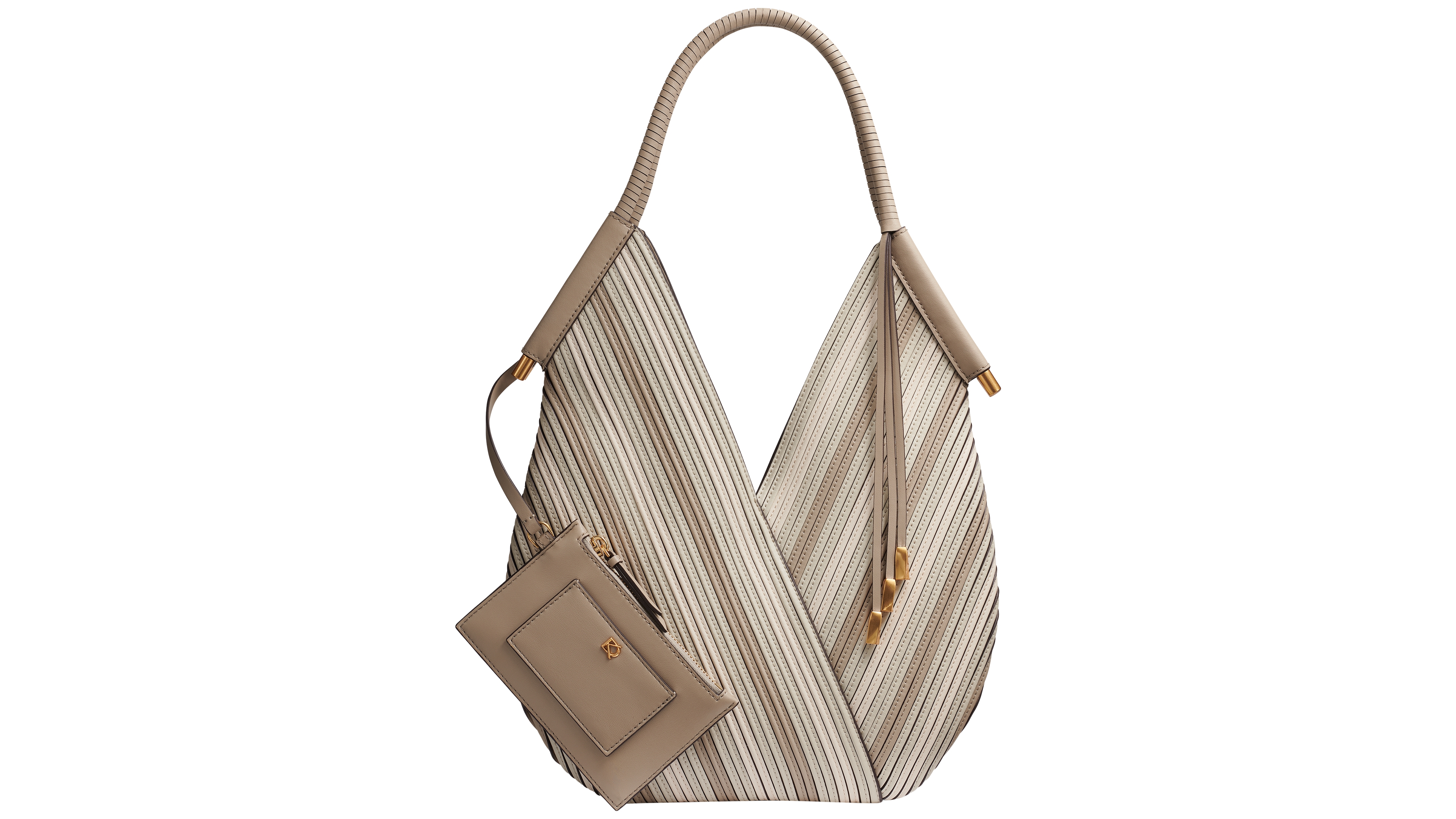 Donna Karan New York Baldwin Chevron Large Shoulder Bag