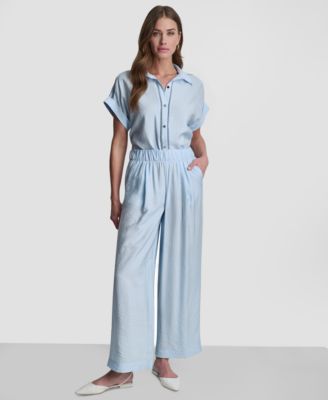 Women's High-Rise Pull-On Ankle Pants