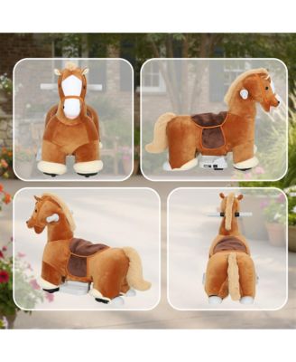 6V Ride on Horse, Battery Powe Electric Ride on Toy with Music