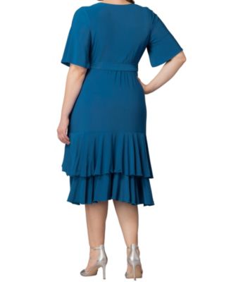 Plus Size Miranda Ruffle Wrap Dress