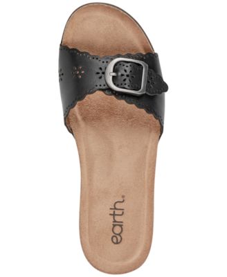 Women's Haisly Leather Buckle Band Block Heel Sandals