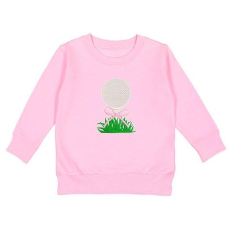 Толстовка Sweet Wink Golf Tee Bow Patch для девочек-малышей, цвет: Розовый