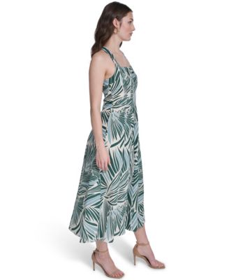 Women's Square Neck Midi Dress