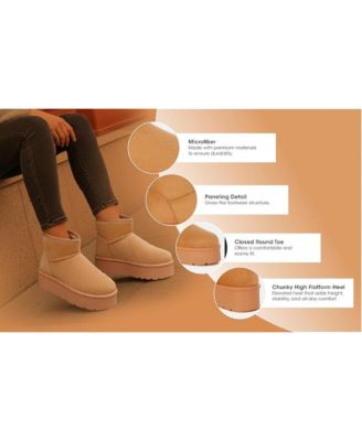 Womens Derta Soft Microfiber Snow Boots