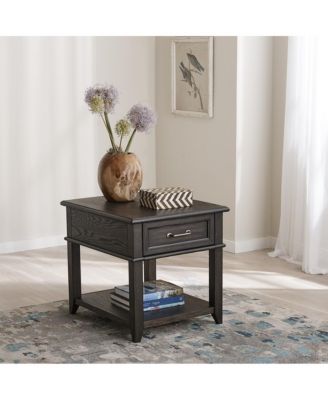 Mill Creek Drawer End Table in Peppercorn