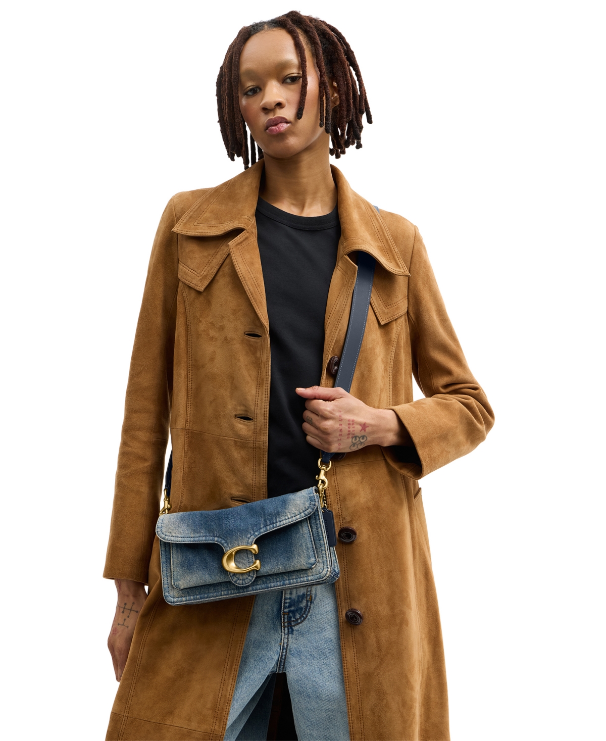 Coach Soft Loved Denim Tabby Small Shoulder Bag