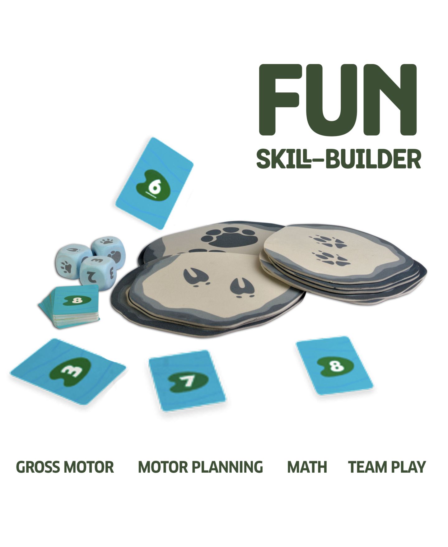 Детская игрушка Chalk & Chuckles Stepping Stones Active Movement Math Physical Game, Ages 3+ — фото 3
