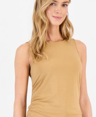 Women's Luxe-Layering Jersey Ruched Tank