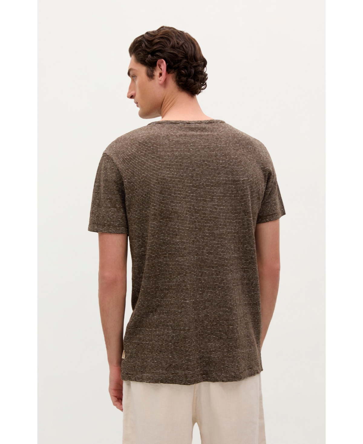 Scalpers Men's Country Linen Striped Tee