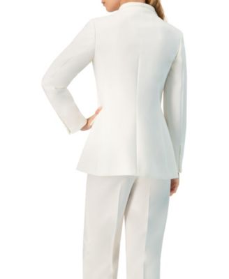 Women's No Lapel Single-Button Blazer