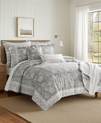 Adare Reversible 3-Pc. Duvet Cover Set, Queen