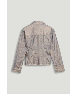 Women's Metallic Denim Jacket