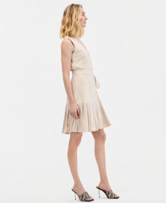 vintage beaded white dress Beige Rochelle Mesh Midi Dress main image 0
