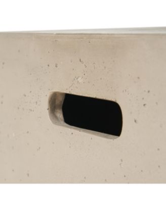 Modern Concrete Fire Pit with 40K BTU for Indoor Warmth and Style