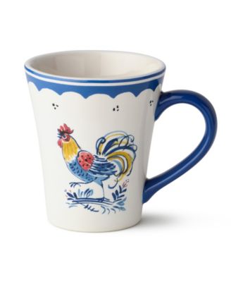 French Rooster Mugs, Set of 4