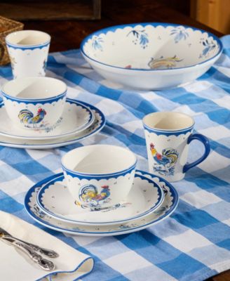 French Rooster 16-Pc. Dinnerware Set, Service for 4