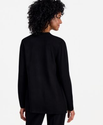 Women's Fine Rib Open-Front Malibu Cardigan