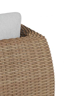 Sculptura 36" Aluminum Outdoor Corner Club Chair